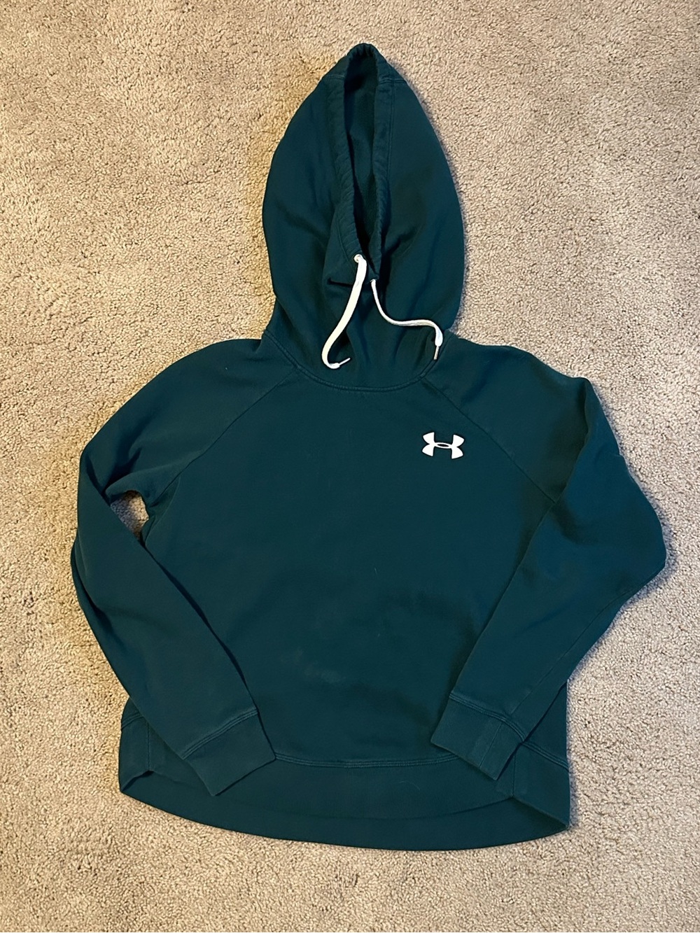 Under Armour Women's Dark Teal Pullover Hoodie Sweater-M